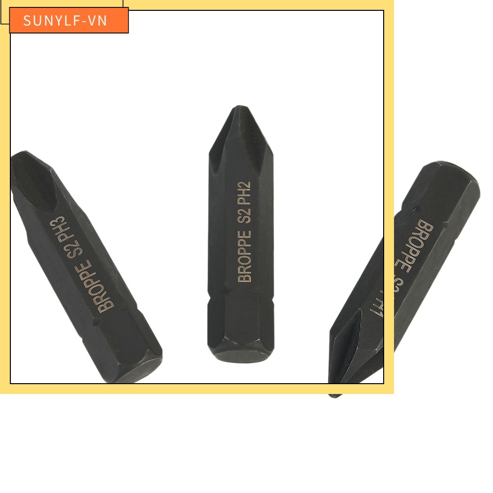 < SUNYLF > 3 Bộ tuốc nơ vít điện tác động chéo 36mm PH1 PH2 PH3