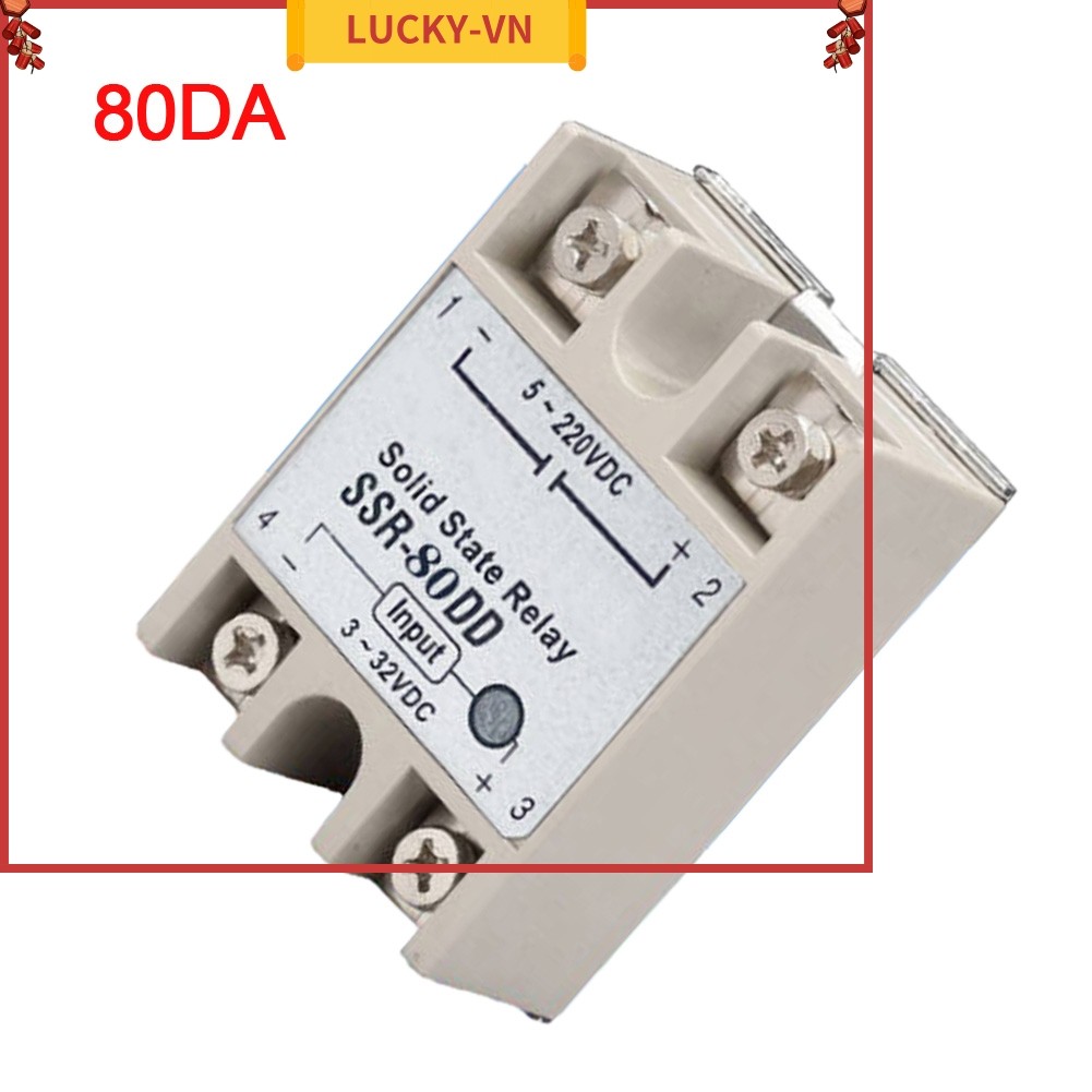 < LUCKY⭐> Rơle trạng thái rắn một pha chất lượng SSR-10-100DA có điều khiển DC AC