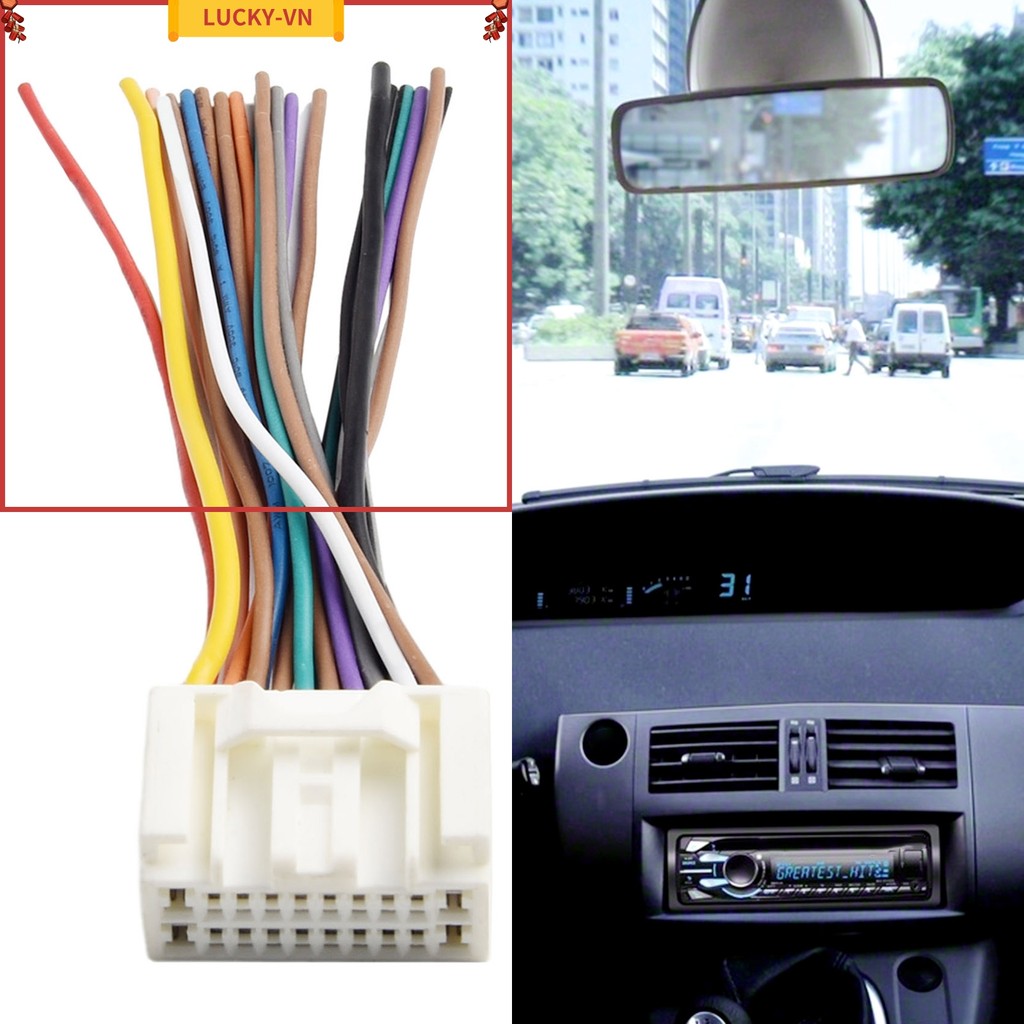 < LUCKY⭐> Bộ chuyển đổi dây điện CD âm thanh vô tuyến ô tô cho Mitsubishi cho Toyota