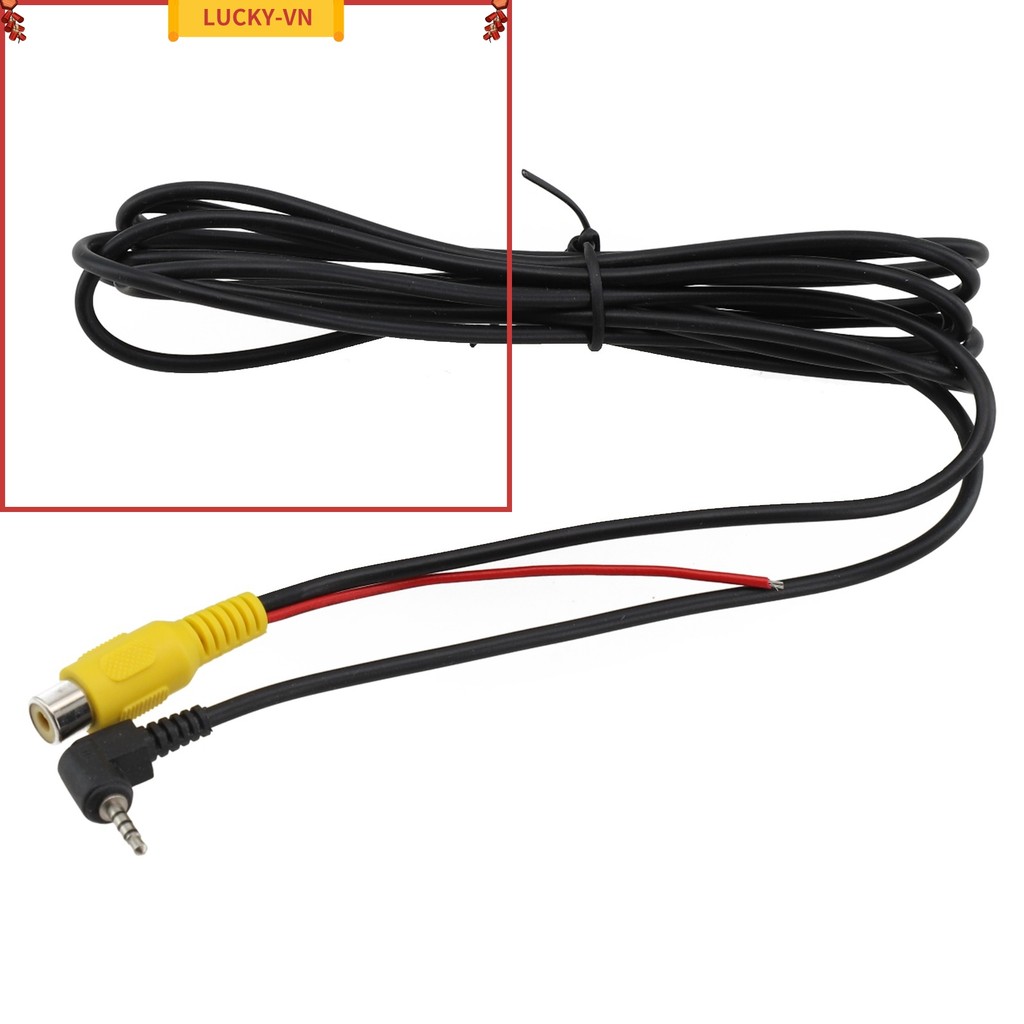 < LUCKY⭐> Cáp chuyển đổi AV RCA sang 2,5mm Camera đỗ xe lùi phía sau ô tô sang DVR ô tô