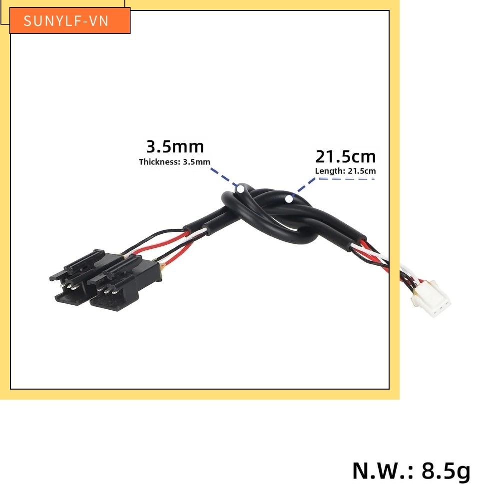 SUNYLF◎Cho Kikirin M4Max Cáp Nối Dài Đèn Bên Xe Tay Ga Điện