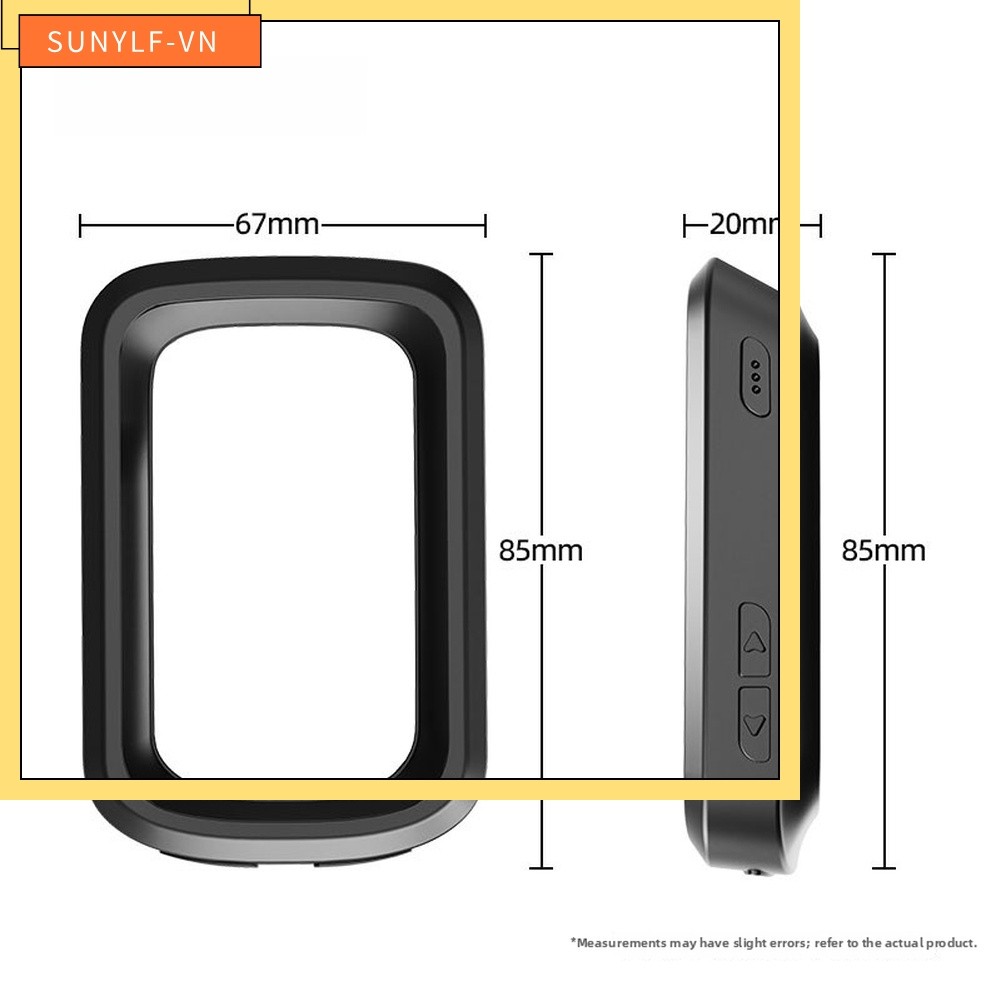 SUNYLF◎CHO IGPSPORT BSC200S BSC300T Vỏ silicon máy tính xe đạp có tấm bảo vệ màn hình
