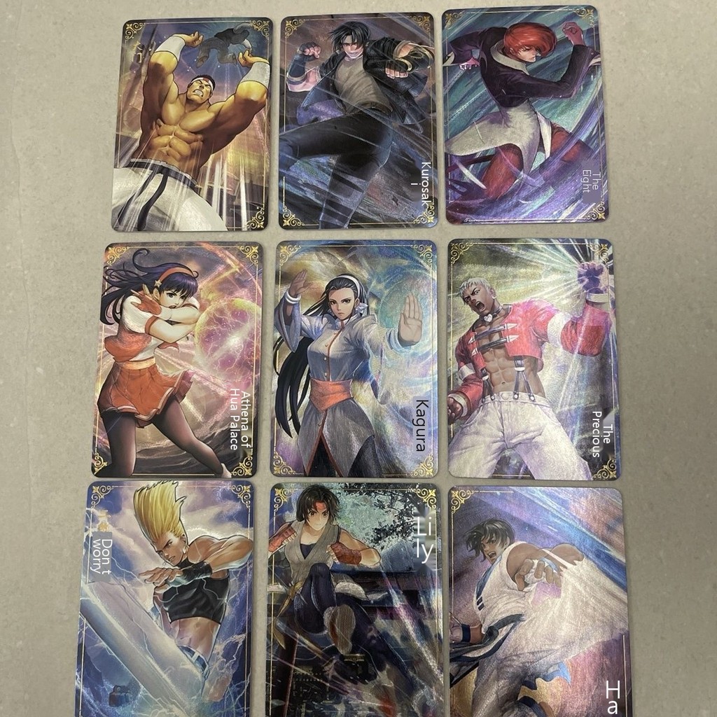 Bộ thẻ dòng King of Fighters Yagami Athena Chizuru diy Flash Card Collection Card Size 59.86