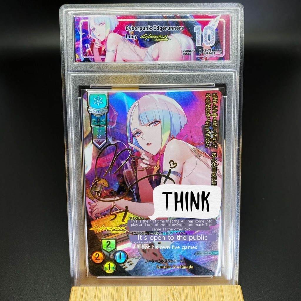 [Cyberpunk 2077] diy Edge Walker Lucy Lucy Homemade Anime Collection Card Hot Sign Flash Card