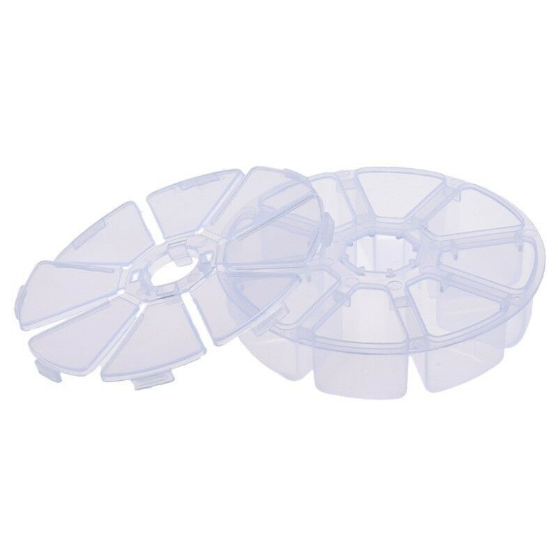 ⭐| HOUSE-63 Nhựa Tròn 8 Lưới Hộp Bảo Quản Máy Tính Để Bàn Du Lịch Mỹ Phẩm Trang Sức Tổ Chức {house-v