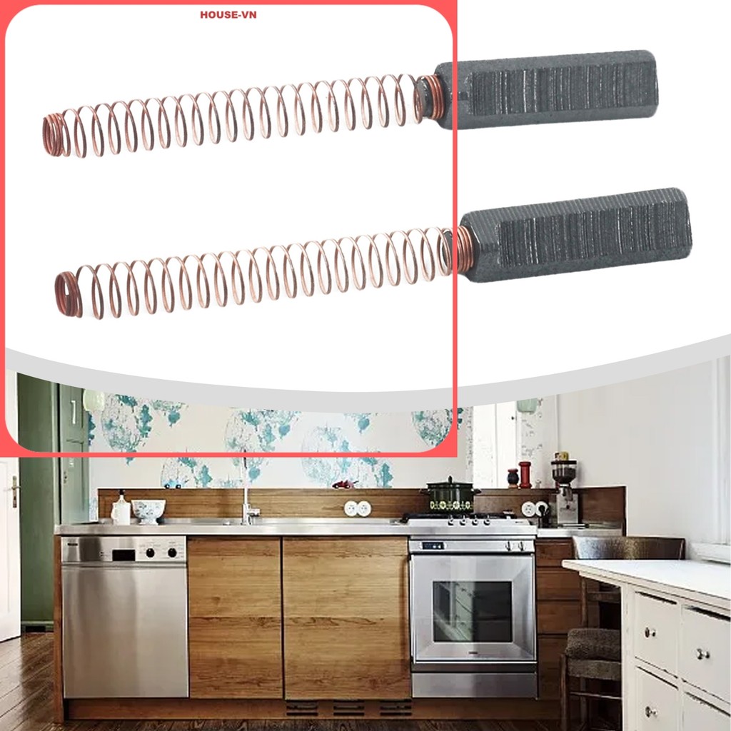 ⭐| HOUSE-63 W10380496 Bàn chải động cơ trộn Carbon 2pc cho K45K5 ~9706416 W10260958 WPWW10380496 {ho