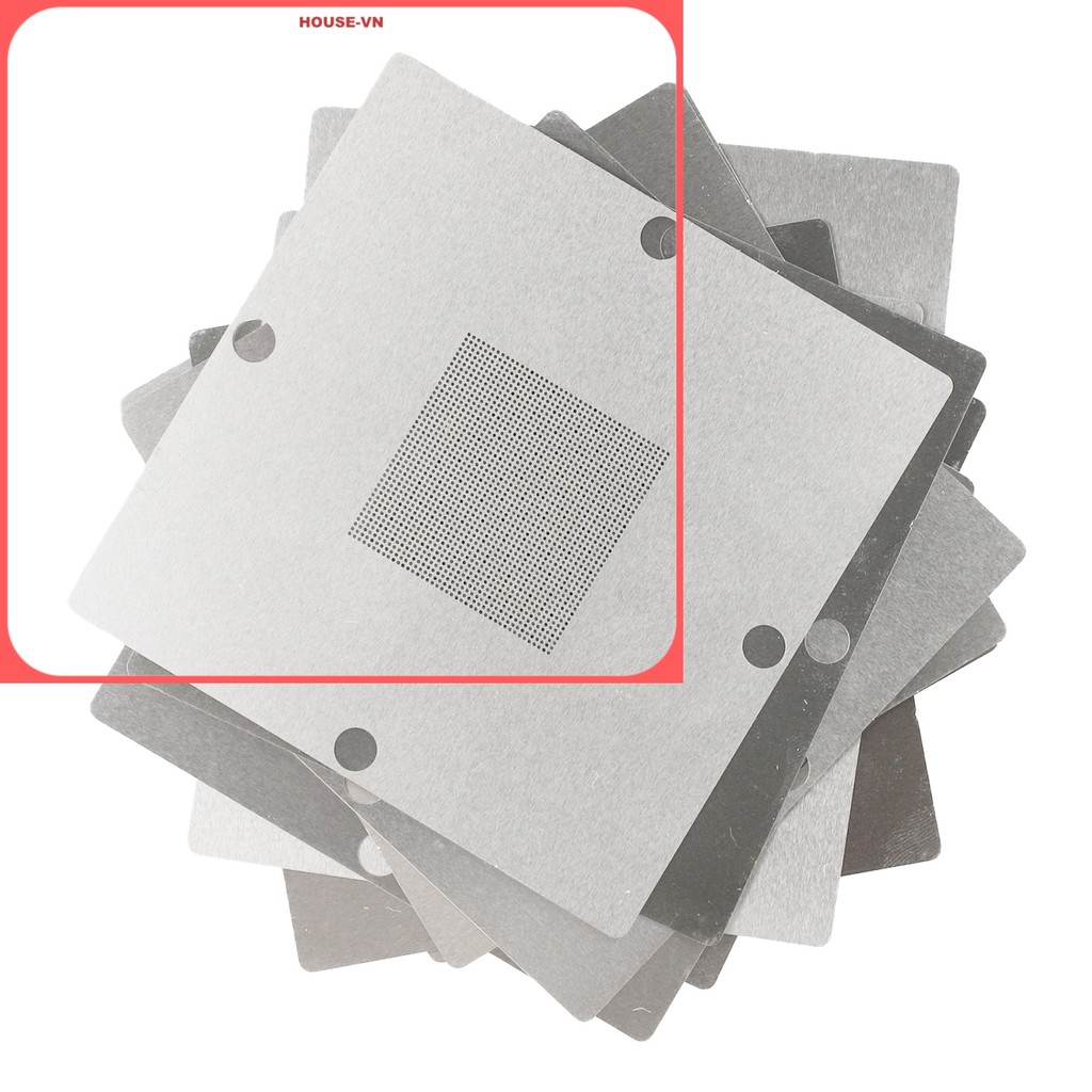 ⭐| HOUSE-63 Cho BGA Reballing Kit 90mm Reball Station Fixture Jig với 10 CÁI Stencil {house-vn}