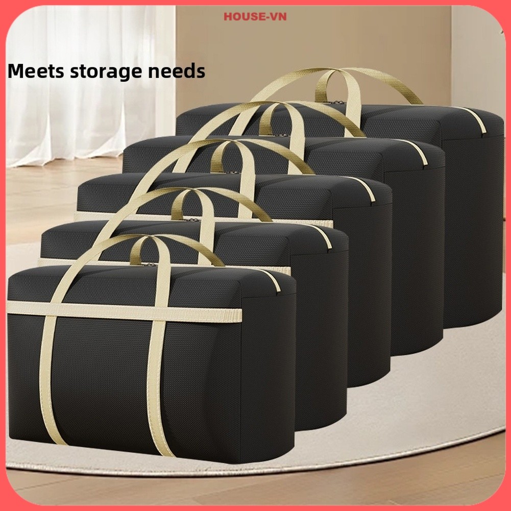 ⭐| HOUSE-64 Vải không dệt cực dày để di chuyển Túi đựng quần áo Quilts Du lịch tại nhà {house-vn}