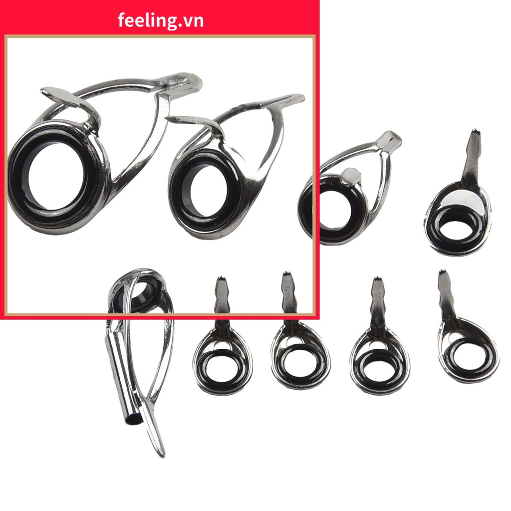 [FEELING] Cần câu Top Ring Tip Eye Guide Repair Kit Guide Ring Over Rings Thay thế