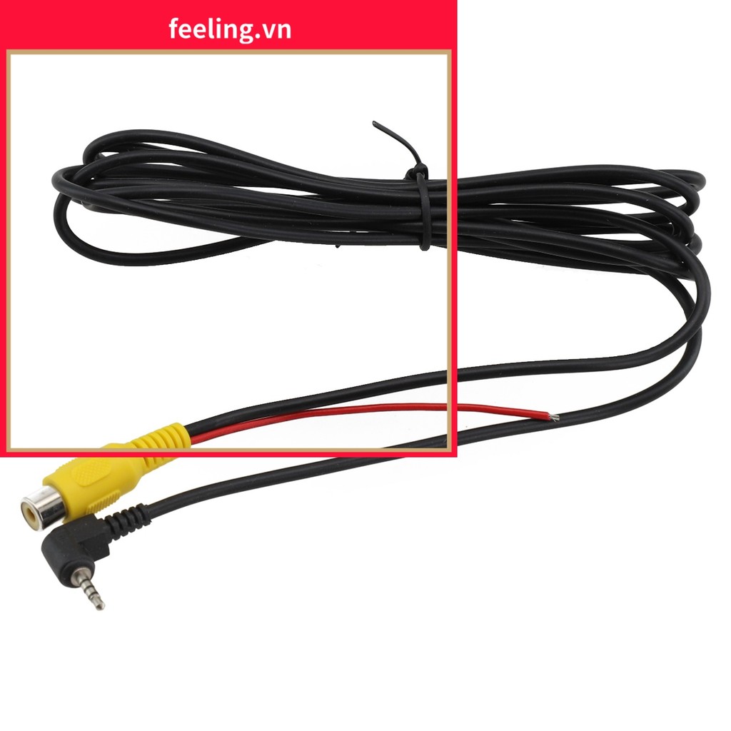 [FEELING] Cáp chuyển đổi RCA sang 2,5mm AV Camera đỗ xe lùi phía sau ô tô sang DVR ô tô