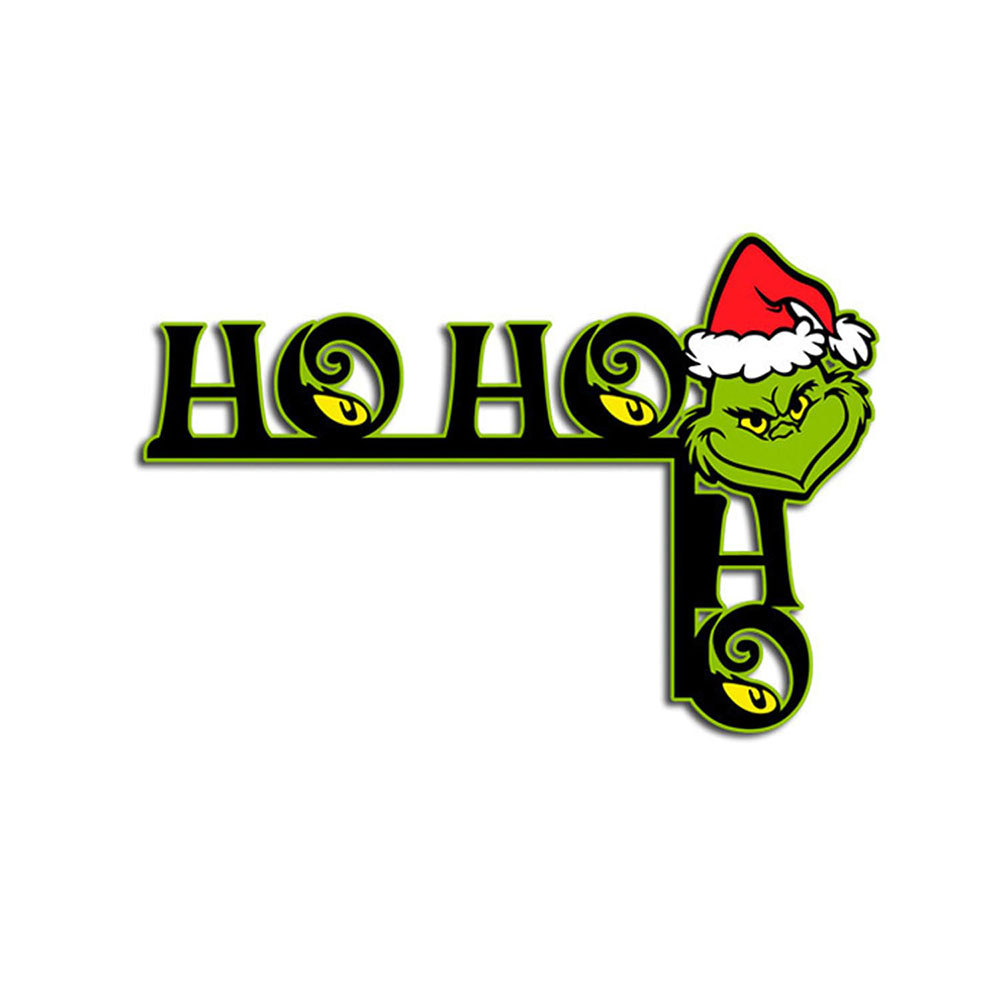 Trang trí góc cửa Giáng sinh Grinch