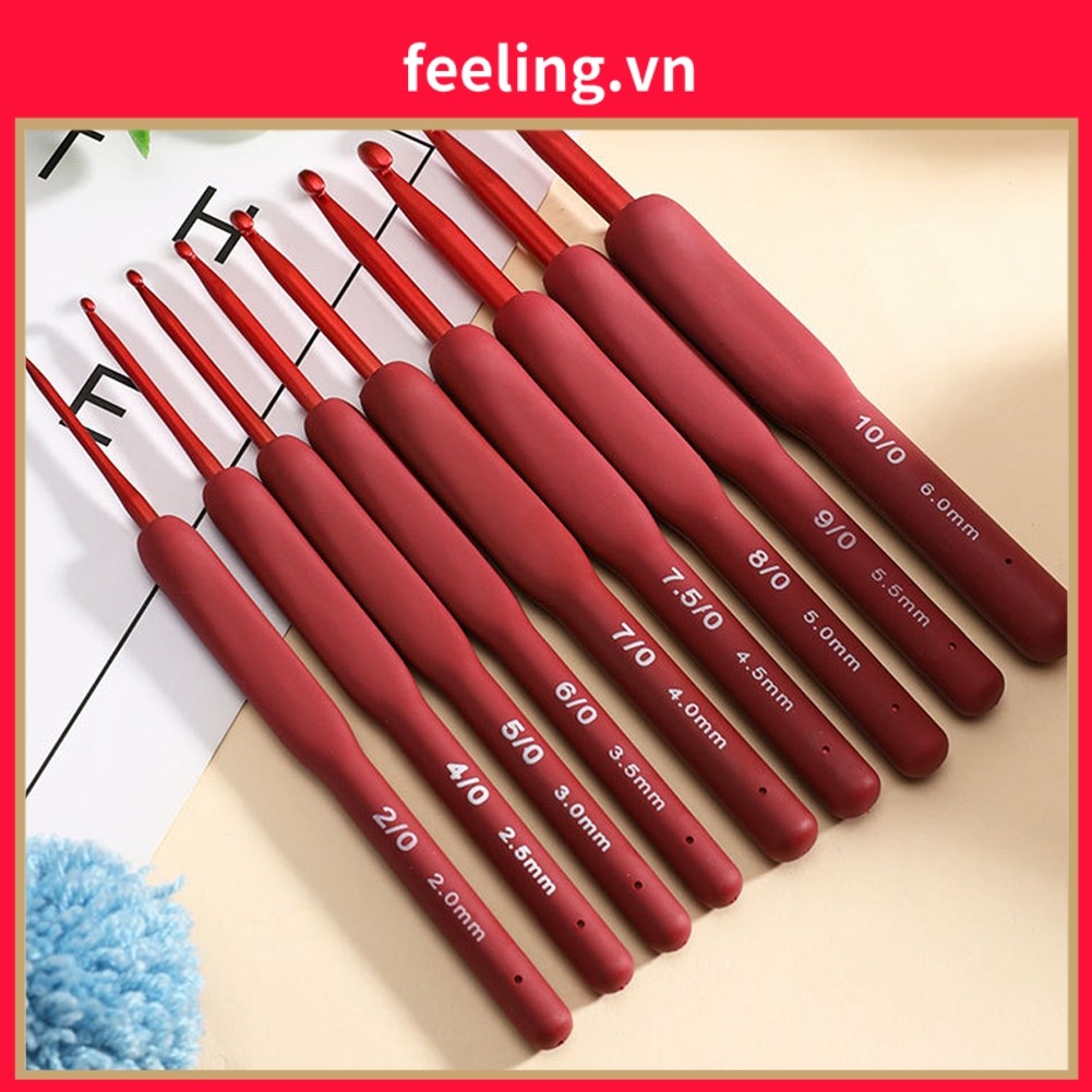 [FEELING] 1 Cái 2mm-6mm Tay Cầm Công Thái Móc Móc Thủ Công Khăn Len Đan Kim