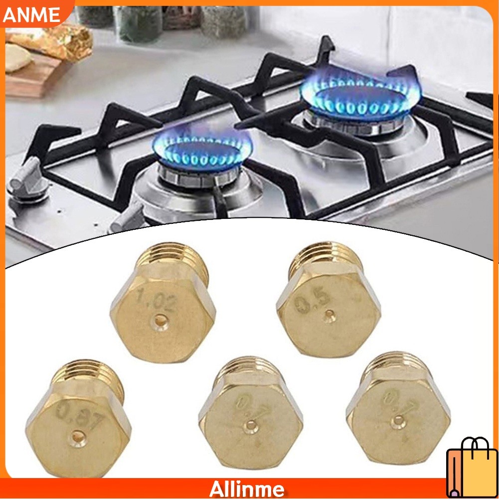 [ANME] 5 Chiếc LPG Gas Jet Set Burner Gas Hob LPG Bộ Chuyển Đổi Vòi Phun Propane