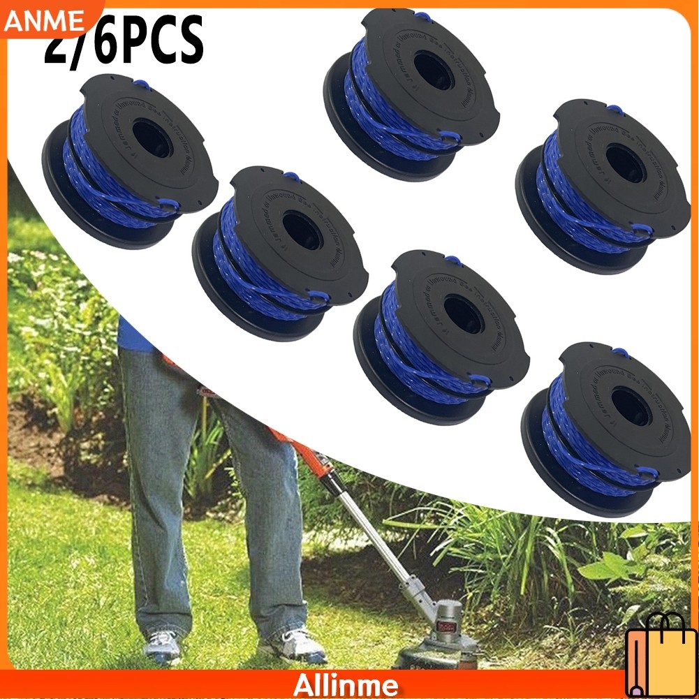 [ANME] 2 / 6 Cái dành cho tông đơ dây màu đen & Decker Strimmer Spool & Line GL652 GL653 GL65