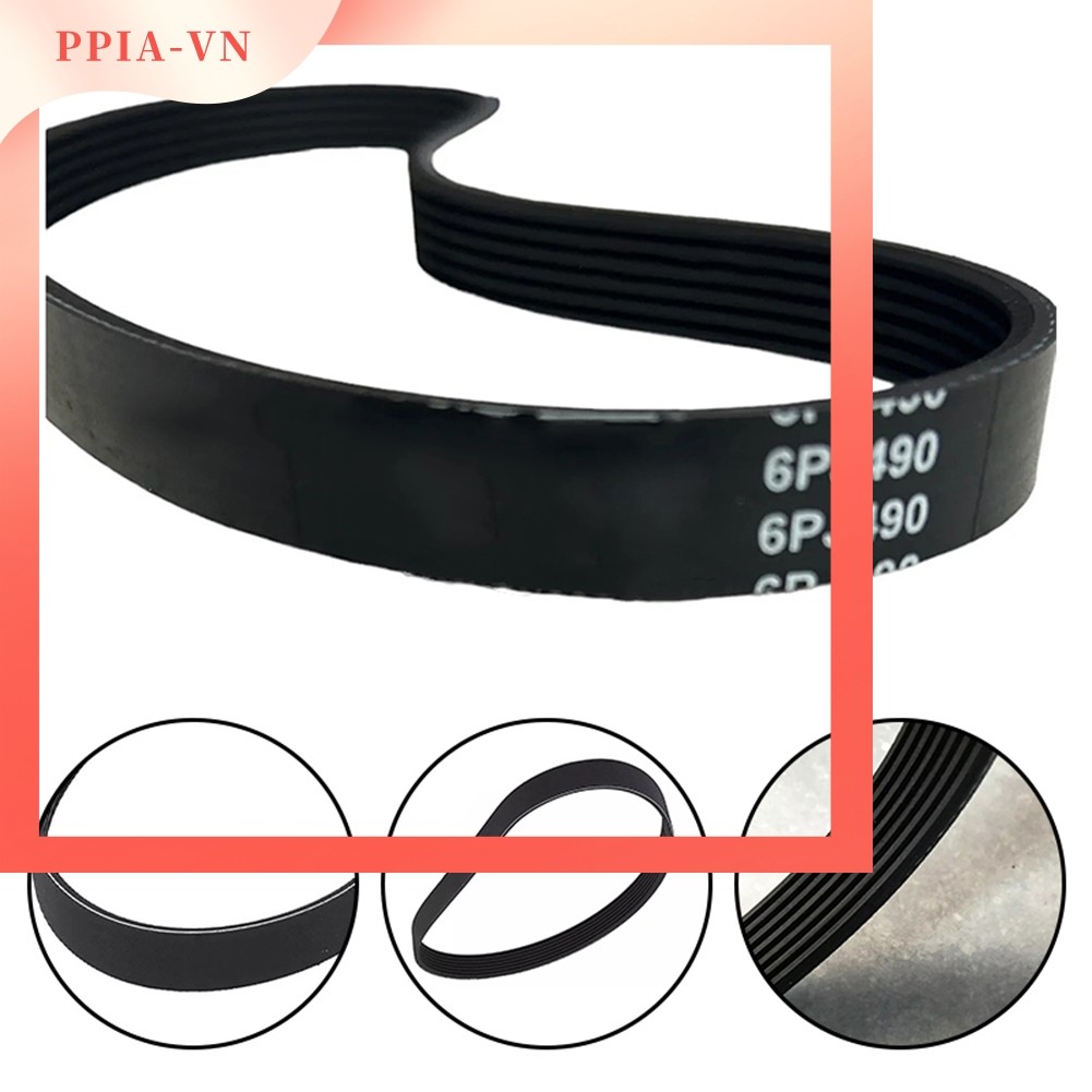 PPIA⭐Đai truyền động 6PJ490 Hệ mét Imperial cho thợ cắt nước có chủ quyền Qualcast