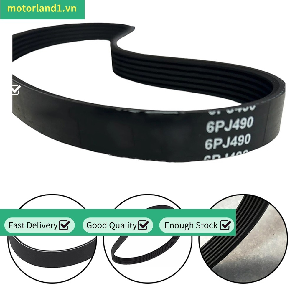 XE MÁY⭐Đai truyền động 6PJ490 Hệ mét Imperial cho thợ cắt nước có chủ quyền Qualcast