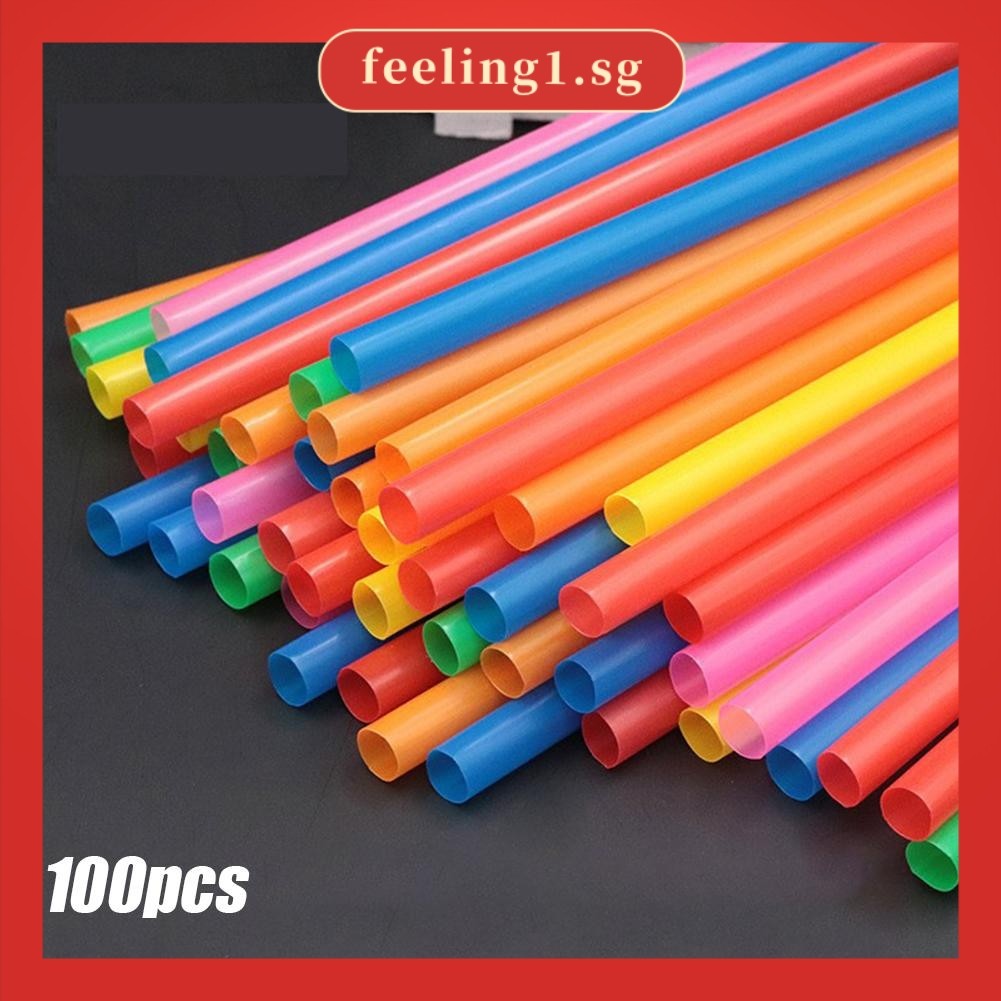 [FEELING] 100X Extra Wide Boba Bubble Tea Fat Drink Smoothie Milkshake Ống hút Các loại