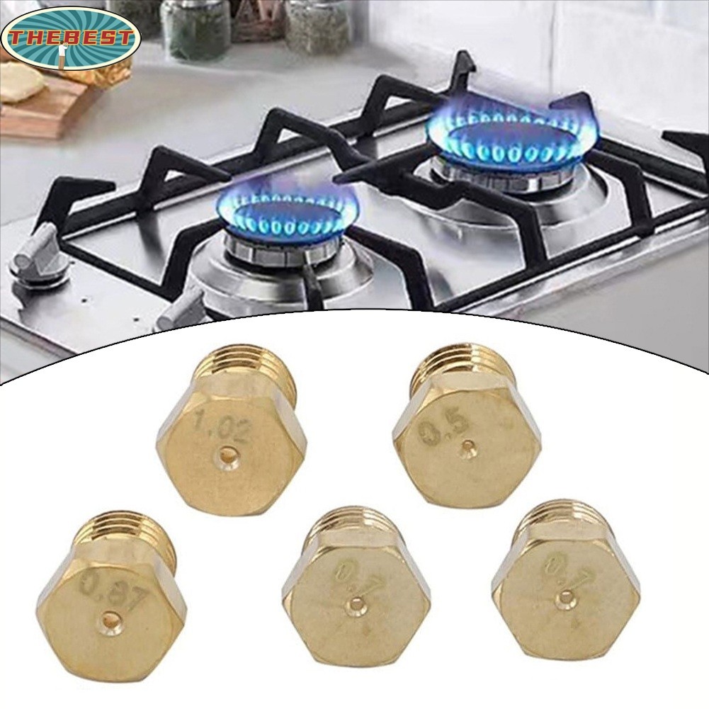 [Giảm Giá] 5 Chiếc LPG Gas Jet Set Burner Gas Hob LPG Bộ Chuyển Đổi Vòi Phun Propane❀