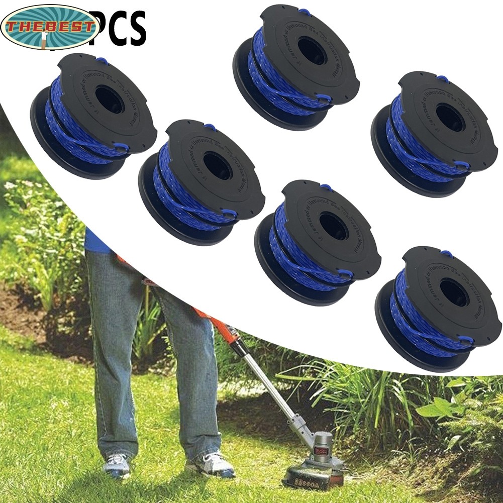[Giảm giá] 2 / 6 Cái dành cho tông đơ dây màu đen & Decker Strimmer Spool & Line GL652 GL653 GL65❀