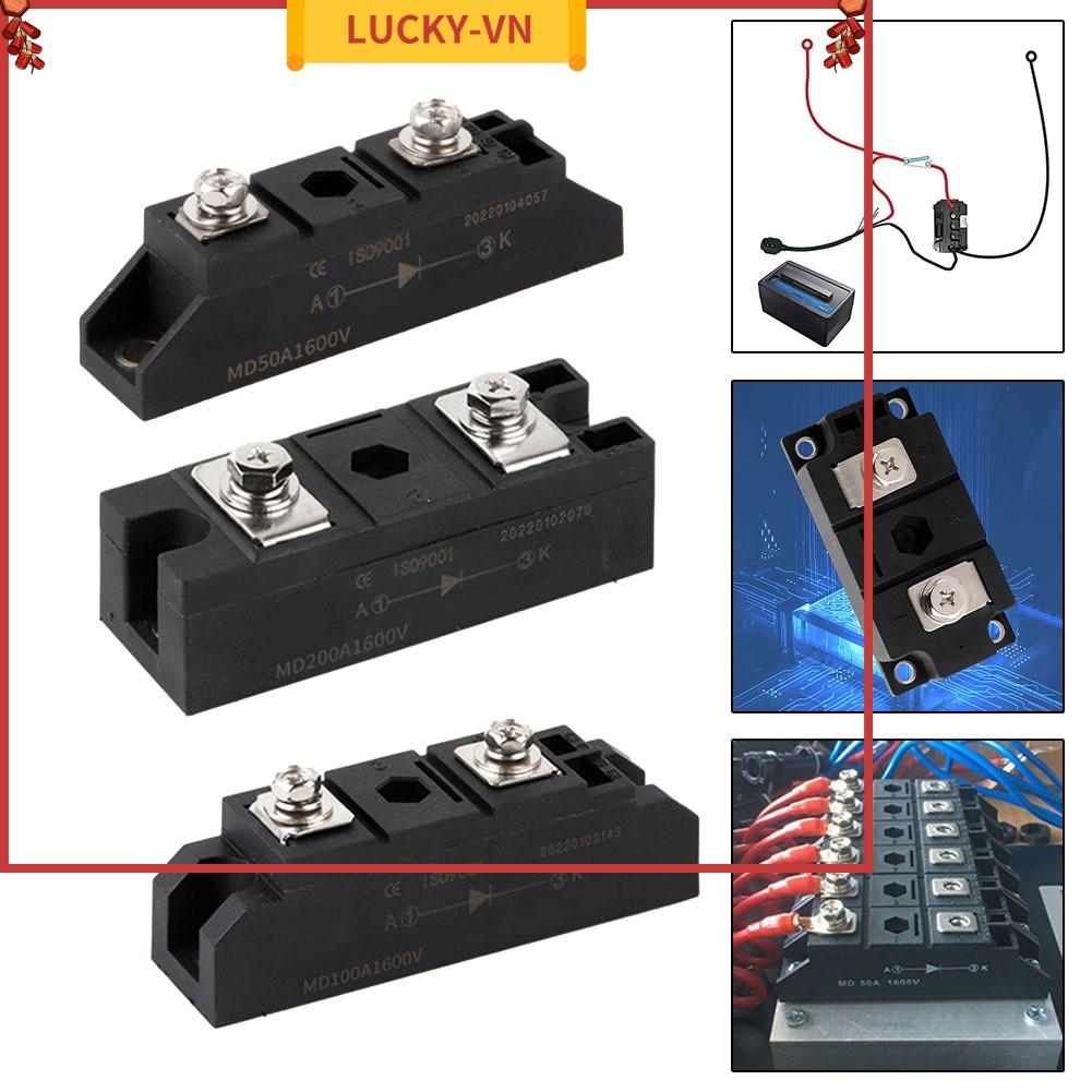 ⭐May mắn⭐Diode sạc chống đảo ngược MD50A / MD100A / MD200A1600V Mô-đun điốt chống đảo ngược