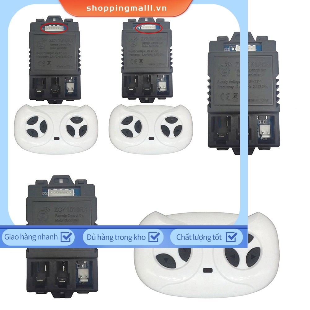 < SPML > Hộp Điều Khiển JR1810RX 6-12V Cho Trẻ Em Xe Điện ZCY1810RX Thu 5 pin 7pin