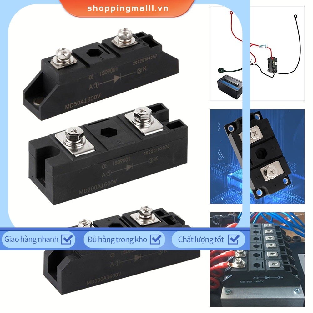 < SPML > Diode sạc chống đảo ngược MD50A / MD100A / MD200A1600V Mô-đun điốt chống đảo ngược