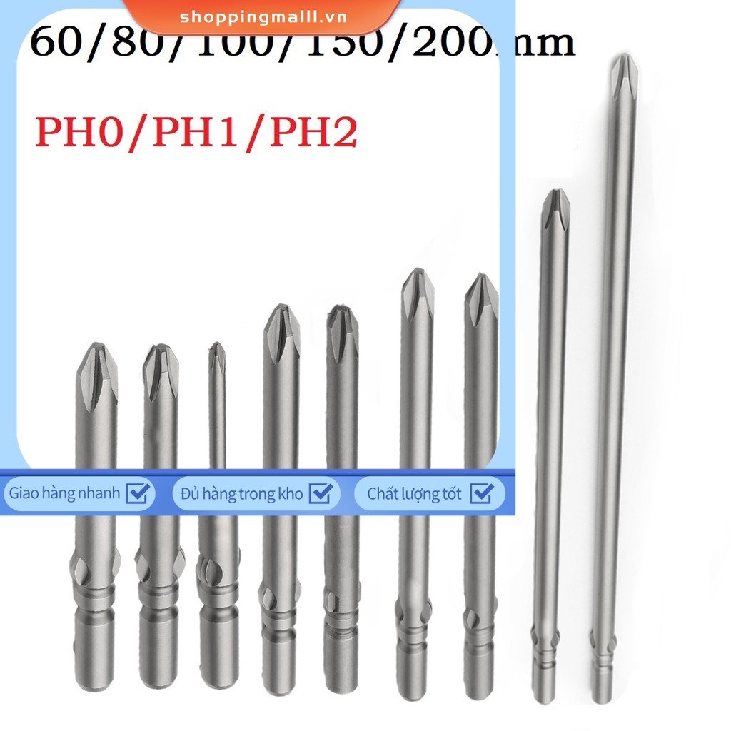 < SPML > 60-200mm PH0 PH1 PH2 802 Mũi tuốc nơ vít điện từ ImpactDriver