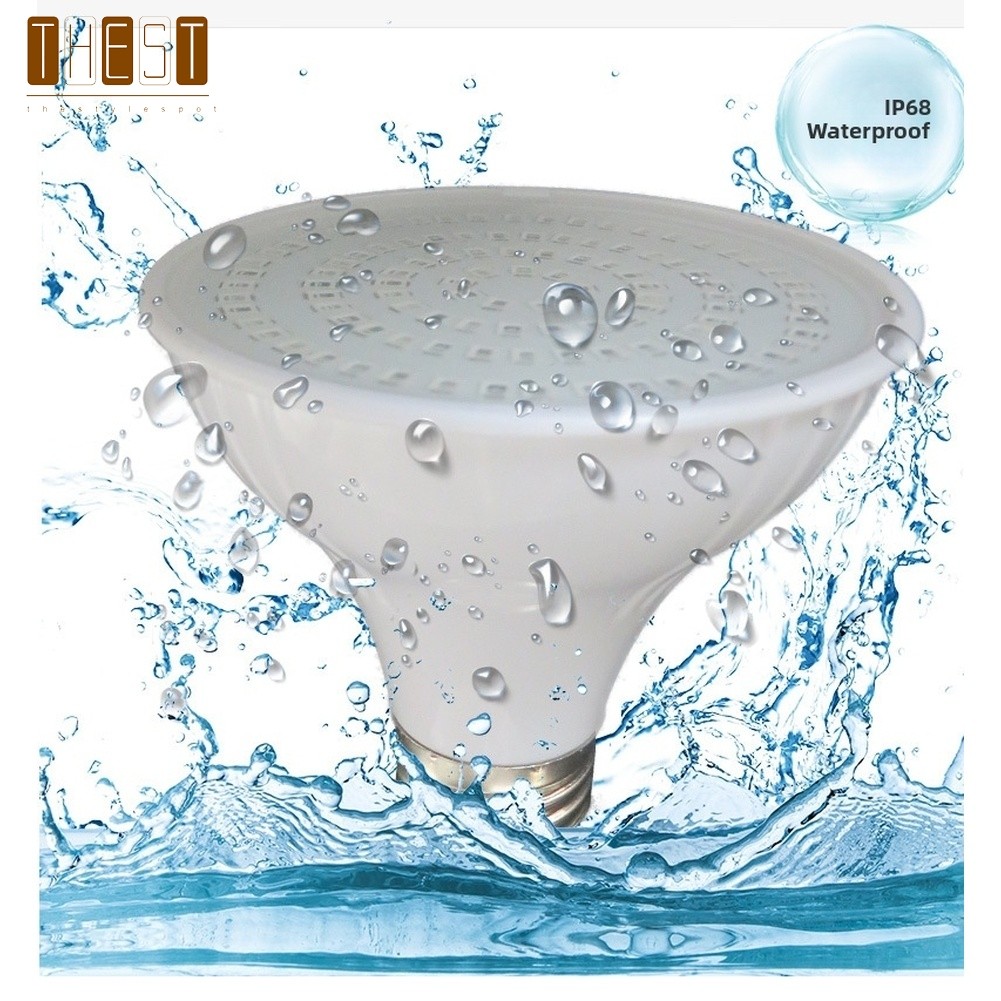 {July in New} E26 base SPA / Bồn tắm / Bể bơi / Đài phun nước Đèn LED dưới nước 15W Điều khiển từ xa