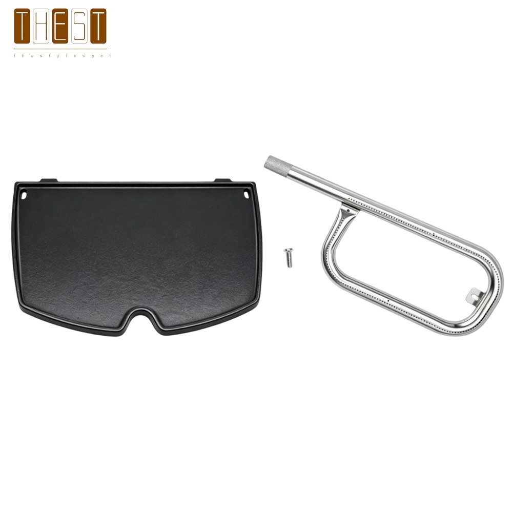 {July in New} 6558 Lưới nấu bằng sắt + Ống đốt nướng 60040 cho Weber Q1200 Q1000 Q100