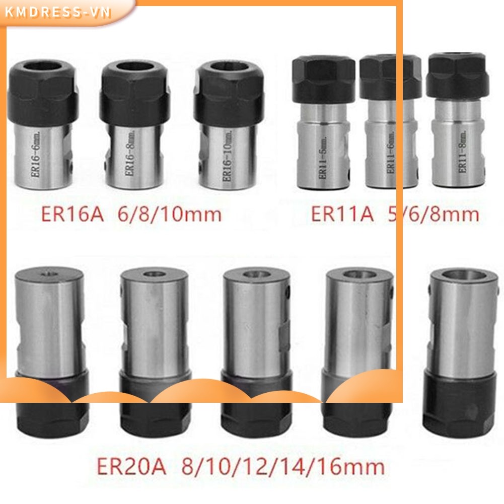 [KMDRESS] Động Cơ Trục Collet Chuck ER11 ER16 ER20A 5-16mm Thanh Nối Dài Dụng Cụ CNC