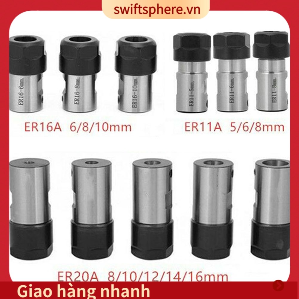 [SSPE] Động Cơ Trục Collet Chuck ER11 ER16 ER20A 5-16mm Thanh Nối Dài Dụng Cụ CNC