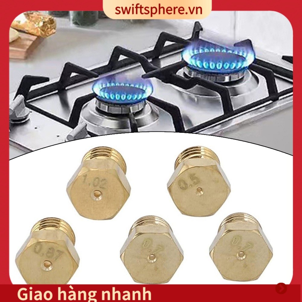 [SSPE] 5 Chiếc LPG Gas Jet Set Burner Gas Hob LPG Bộ Chuyển Đổi Vòi Phun Propane