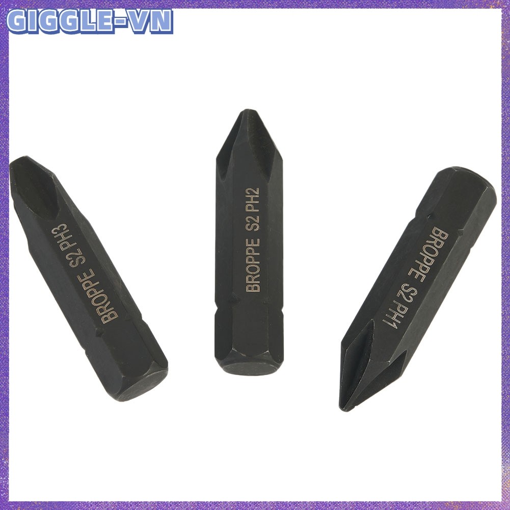 [GIGGLE] 3 Bộ tuốc nơ vít điện tác động chéo 36mm PH1 PH2 PH3