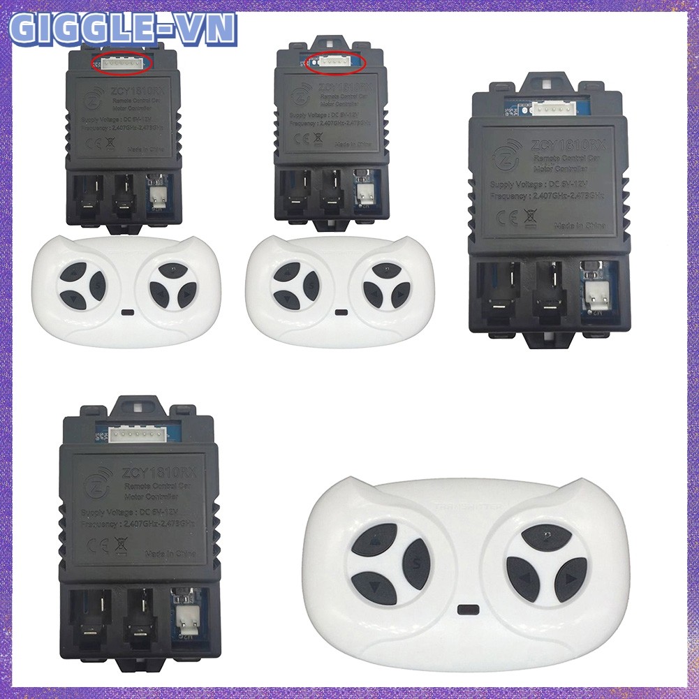 [GIGGLE] Hộp Điều Khiển JR1810RX 6-12V Cho Trẻ Em Xe Điện ZCY1810RX Thu 5 pin 7pin