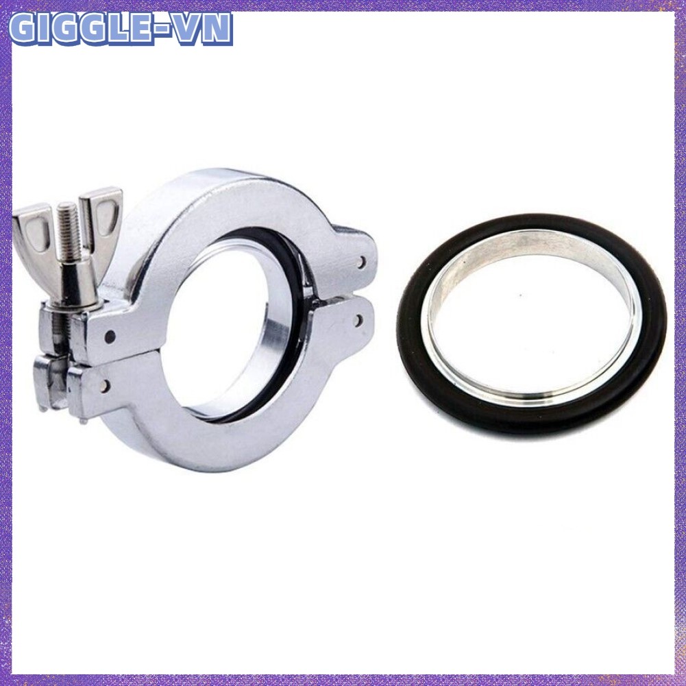 [GIGGLE] Bộ kẹp chân không bằng thép không gỉ 304 KF16 KF25 KF40 KF50 Giá đỡ cao su Fluorine