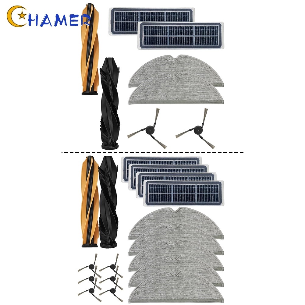 {July in New} Bộ vải lau nhà lọc bàn chải bên chính cho Dreame cho Mova E30 Pro / E30 Pro Plus