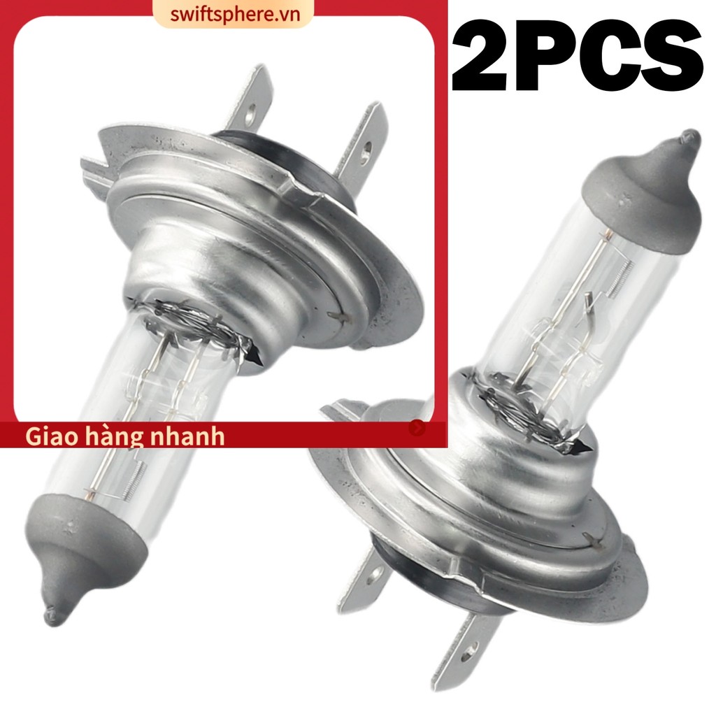 [SSPE] 2 Bộ 12V Xe H7 Xenon Đèn Pha 55W 6000K Bóng Đèn Trắng Halogen