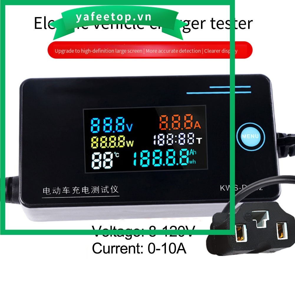 [TOP] Máy dò sạc xe điện KWS-DC22 8-120 0-10A Máy kiểm tra dòng điện áp