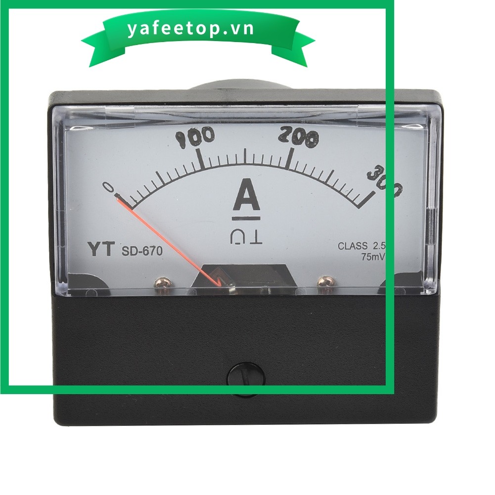 [TOP] Đồng hồ đo Amp Analog DH-670 Ampe kế DC 0-200A / 300A / 75mV và Ampe bảng điều khiển Shunt