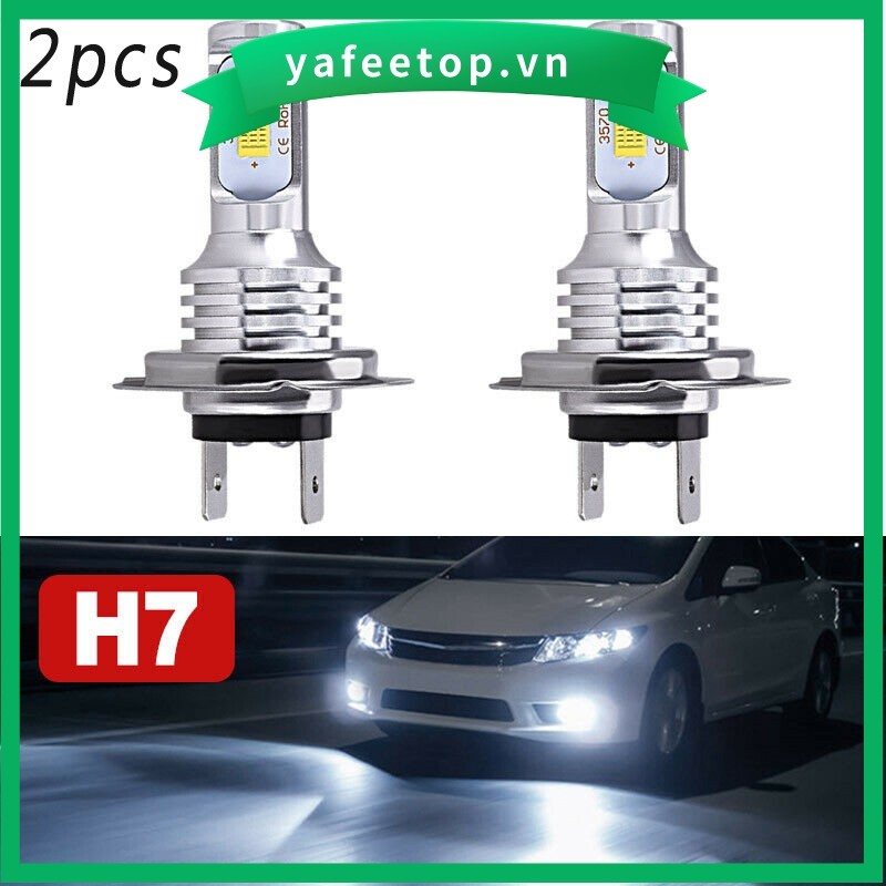 [TOP] Bóng đèn pha LED H7 Đèn chùm thấp cao 55W 8000LM 6000K Siêu sáng