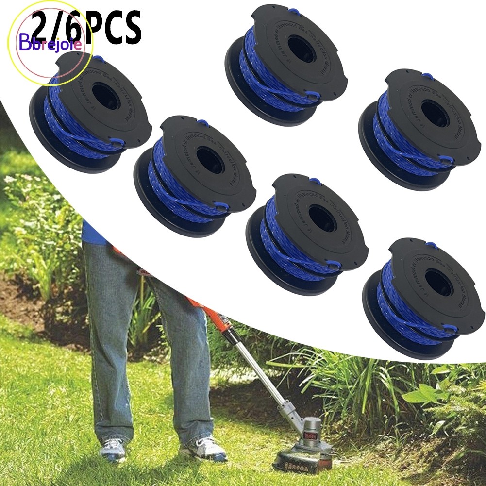[Hot-BBREJO] 2 / 6 Cái Dành Cho Tông Đơ Dây Đen & Decker Strimmer Spool & Line GL652 GL653 GL65❀
