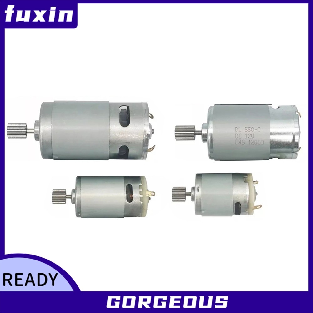 [FUXIN] Động Cơ Cho Xe Điện 550 RS390 RS380 12V 6V DL555 24V 10 12 Răng