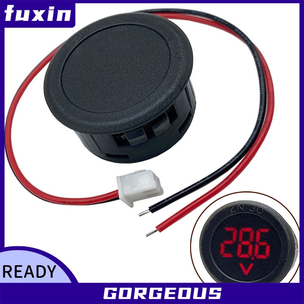 [FUXIN] Máy đo dòng điện áp ô tô DC 4-100V Màn hình kỹ thuật số LED Máy dò Volt