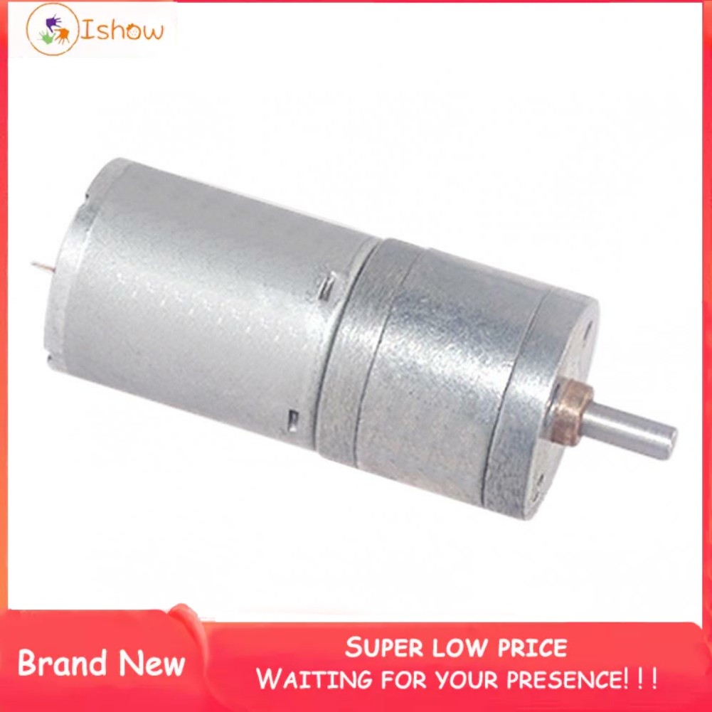 ÁO THUN❤️ Động cơ bánh răng JGA25-370 12V Động cơ DC Động cơ bánh răng điện Mô-men xoắn cao❤️