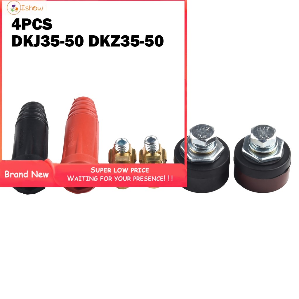 ÁO THUN❤️ 4 Đầu nối bảng điều khiển cáp hàn TIG Phong cách cắm DKJ35-50 & DKZ35-50❤️