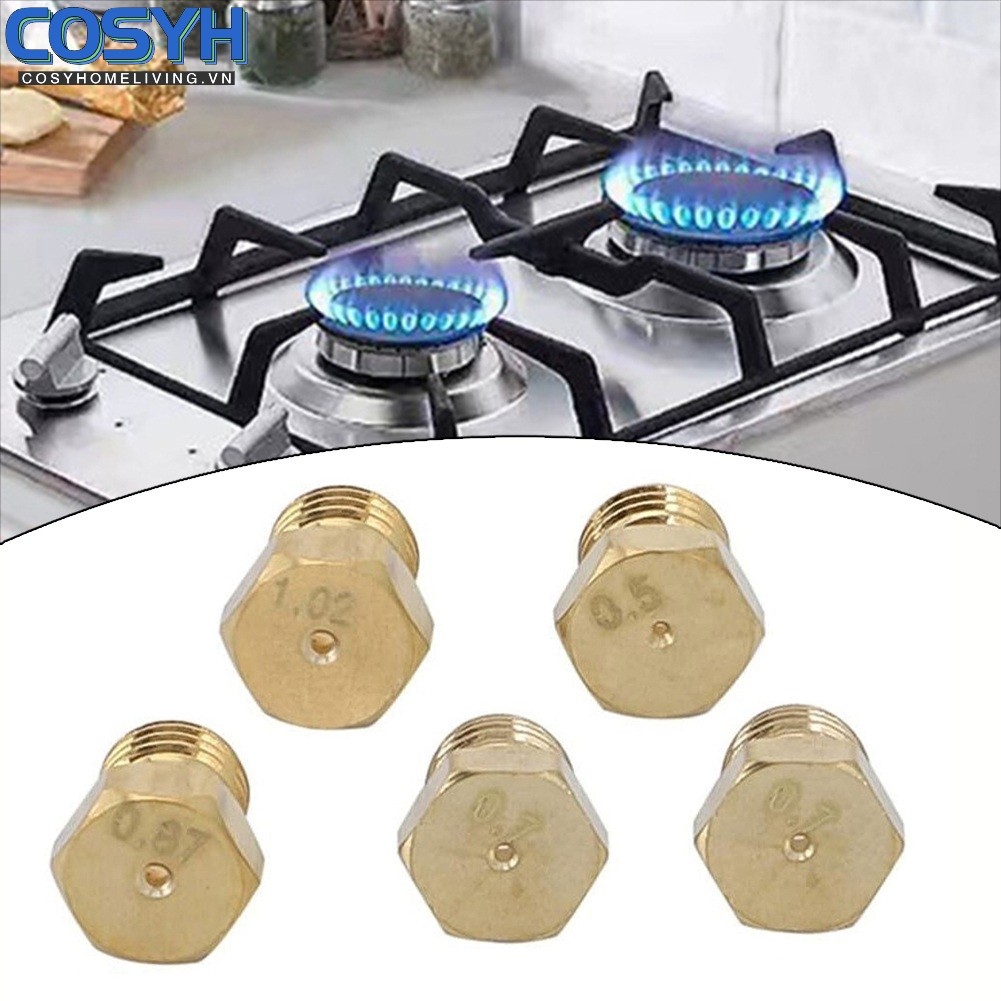 < cosyh > 5 Cái Cho LPG Gas Jet Set Đốt Gas Hob Cho LPG Bộ Chuyển Đổi Vòi Phun Propane