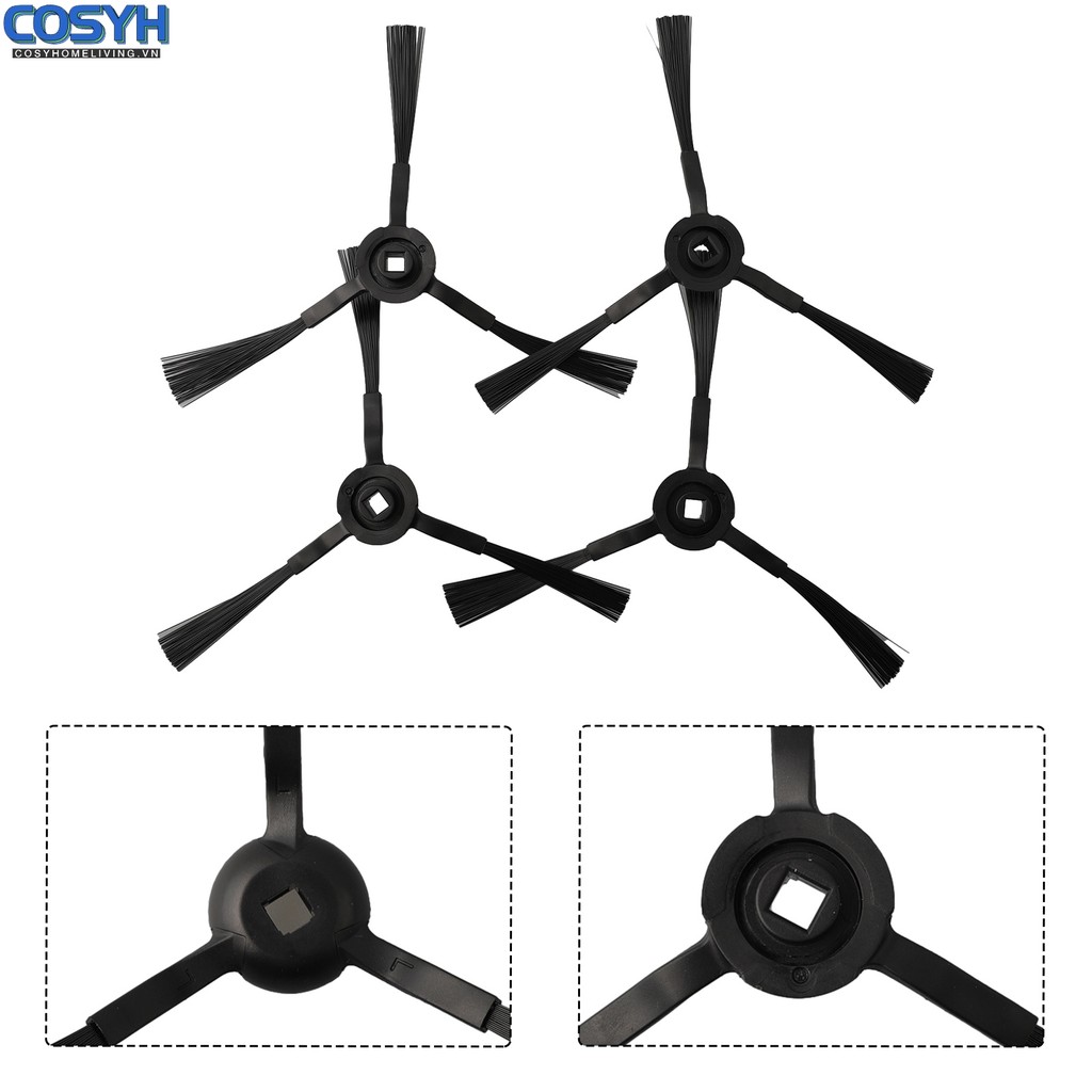 < cosyh > 4 Bàn Chải Bên Dành Cho RoboVac L35 Cho Hybrid / L35 Cho Hybrid + / LR30 Hybird +