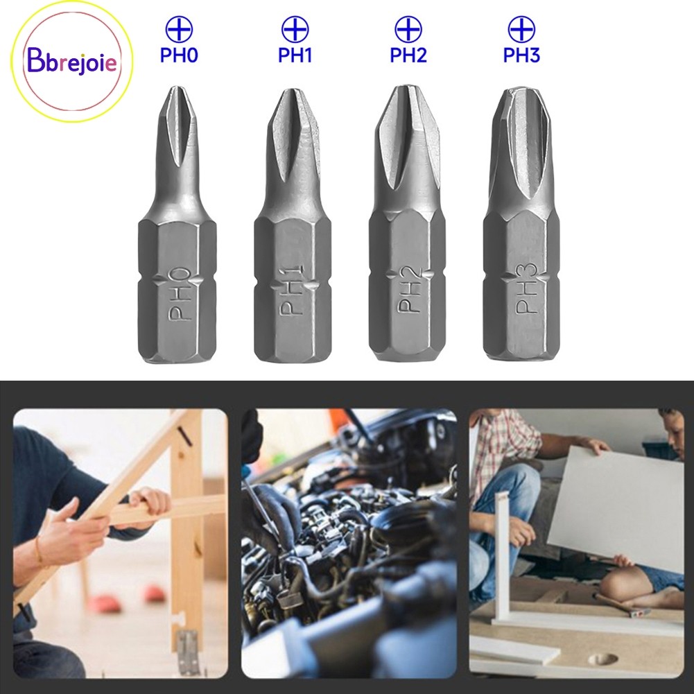 10 Cái PH1 PH2 PH3 Bộ tuốc nơ vít thép hợp kim 25mm Dụng cụ lục giác❀