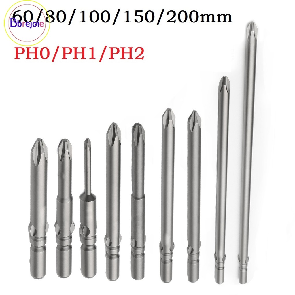 60-200mm PH0 PH1 PH2 802 Điện cho tuốc nơ vít chéo ImpactDriver❀