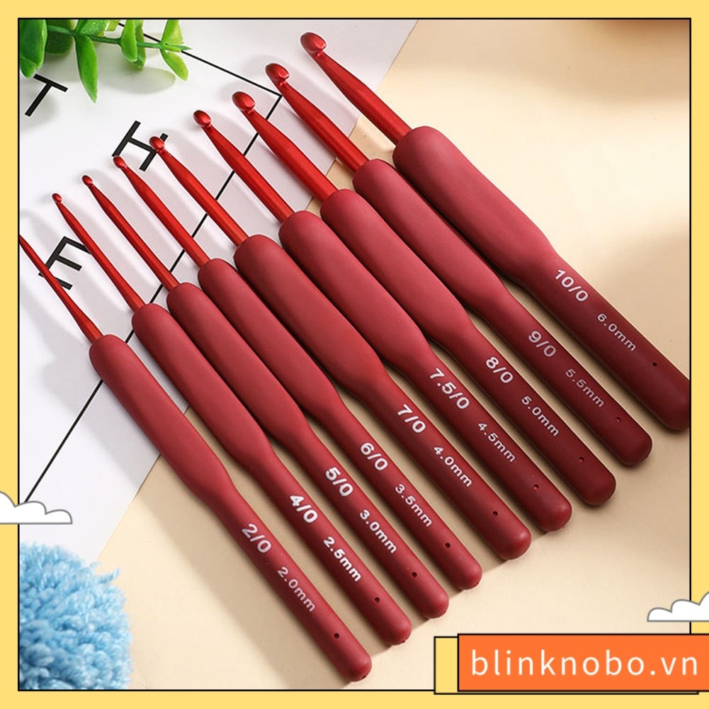 [BLINKNB] 1 Cái 2mm-6mm Tay Cầm Công Thái Móc Móc Thủ Công Khăn Len Đan Kim